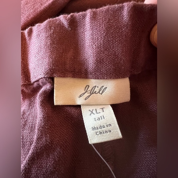 J. Jill Linen Skirt Long Modest Church Pockets Vintage NWT Size XL Tall XLT - Picture 2 of 13